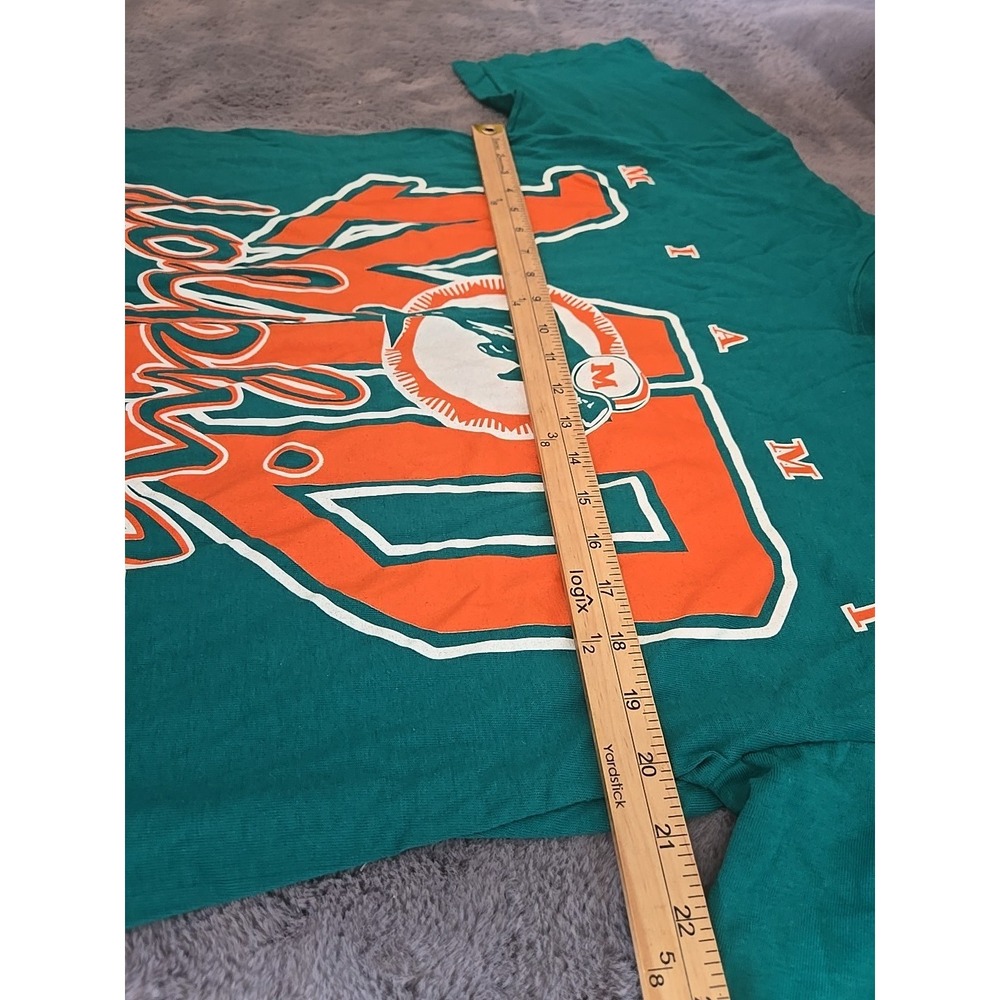 Vintage Miami Dolphins Shirt The Game 1993 NOS New With Tags Medium Deadstock - Picture 5 of 16